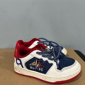 Ralph Lauren Kids Sneakers in Red, Blue, and White Toddler size 7